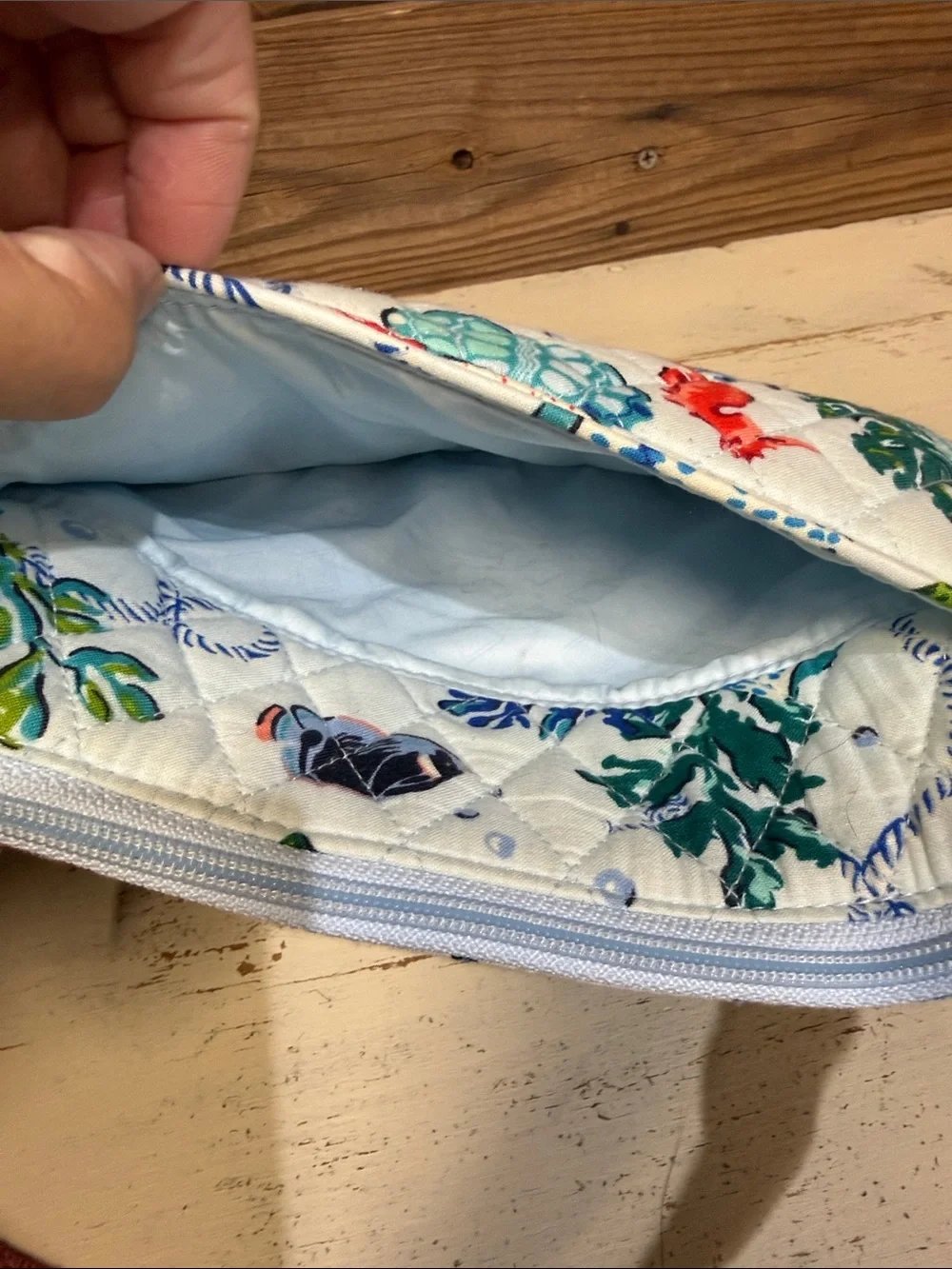 Vera Bradley Anchors Aweigh Nautical Print Crossbody